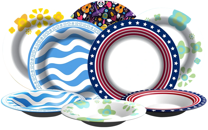 custom paper plates bulk